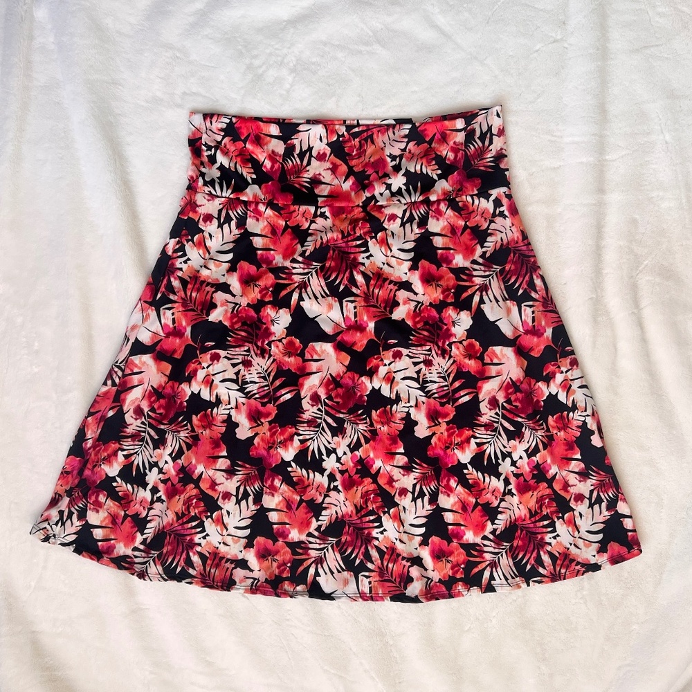 LuLaRoe Azure Skirt Tropical Print Size 3XL